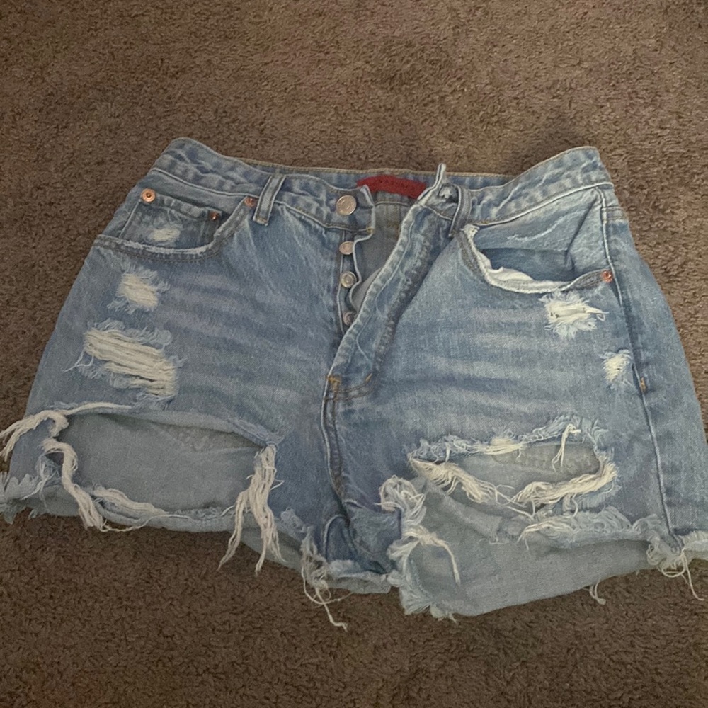 Denim shorts in a size small